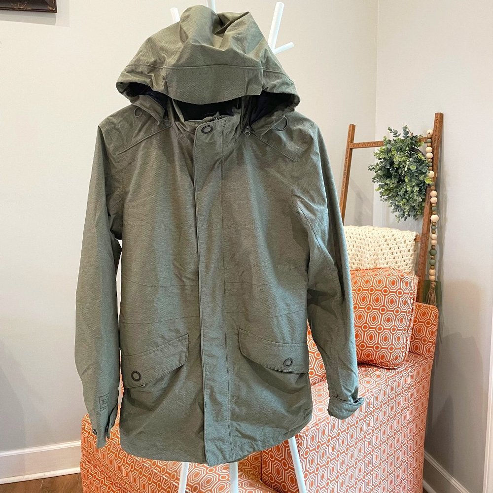 REI Olive Green Waterproof Rain Jacket.  Women's Medium